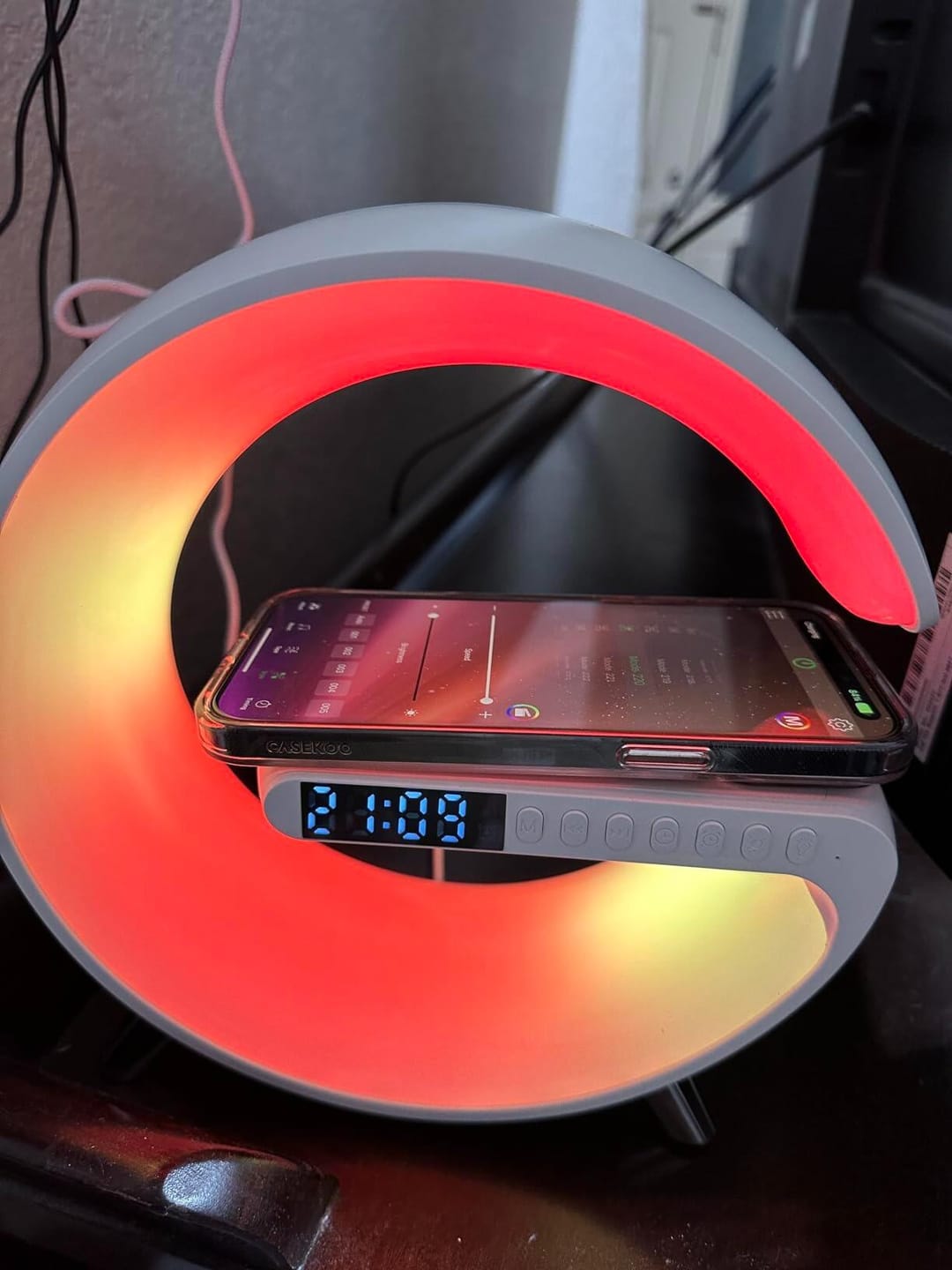 Customer photo review of Lumina Living G-Shaped Smart Lamp & Charger