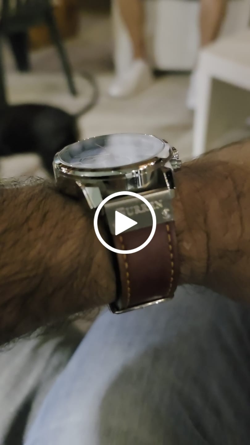 Customer video review of Curren Sofia® orologio uomo pelle