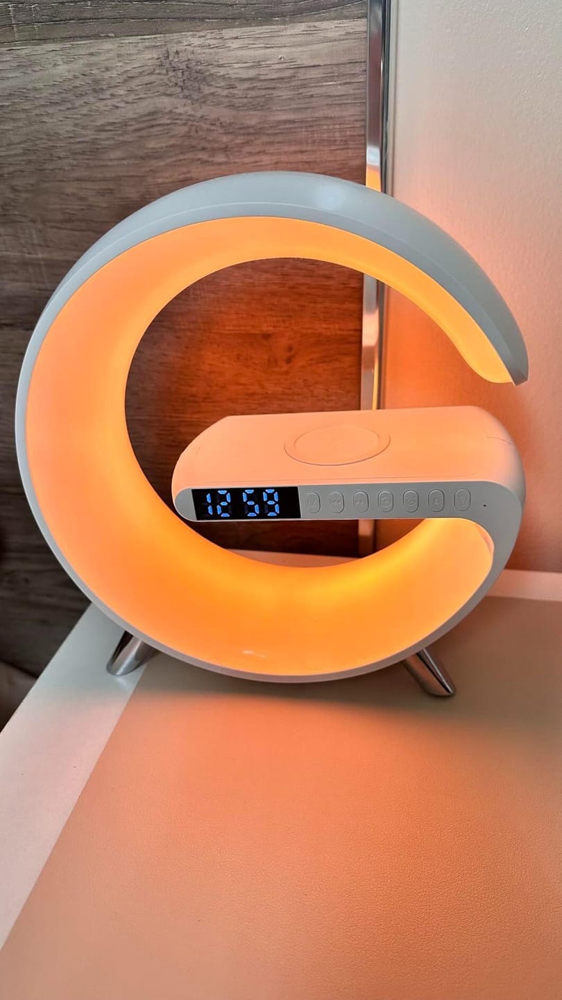Customer photo review of Lumina Living G-Shaped Smart Lamp & Charger