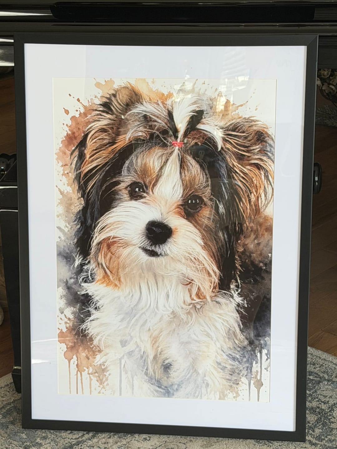 Customer photo review of Watercolor Realistic Portrait - Personalized Poster
