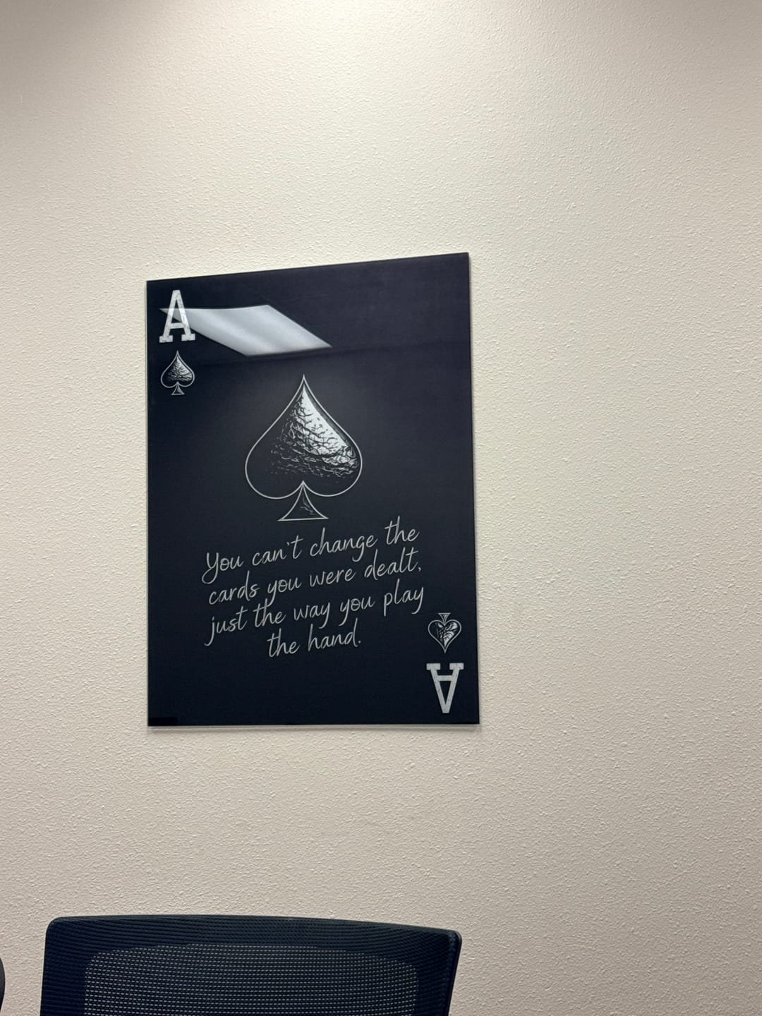 Customer photo review of You Can't Change The Cards