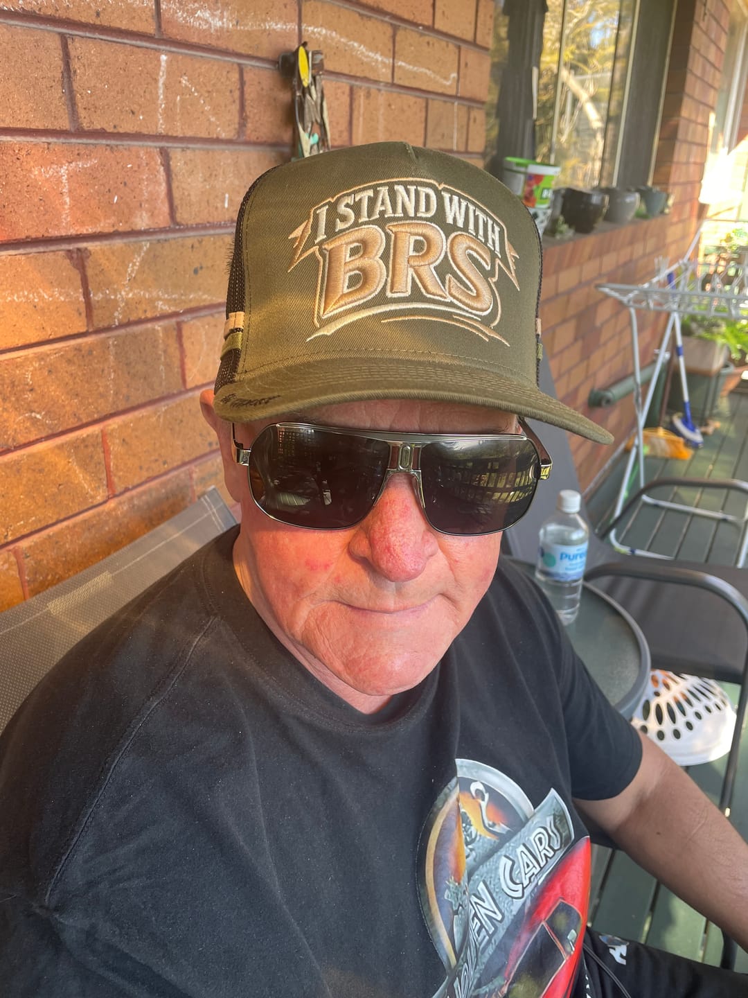 Customer photo review of Big Chocky | Stand With BRS Trucker Cap