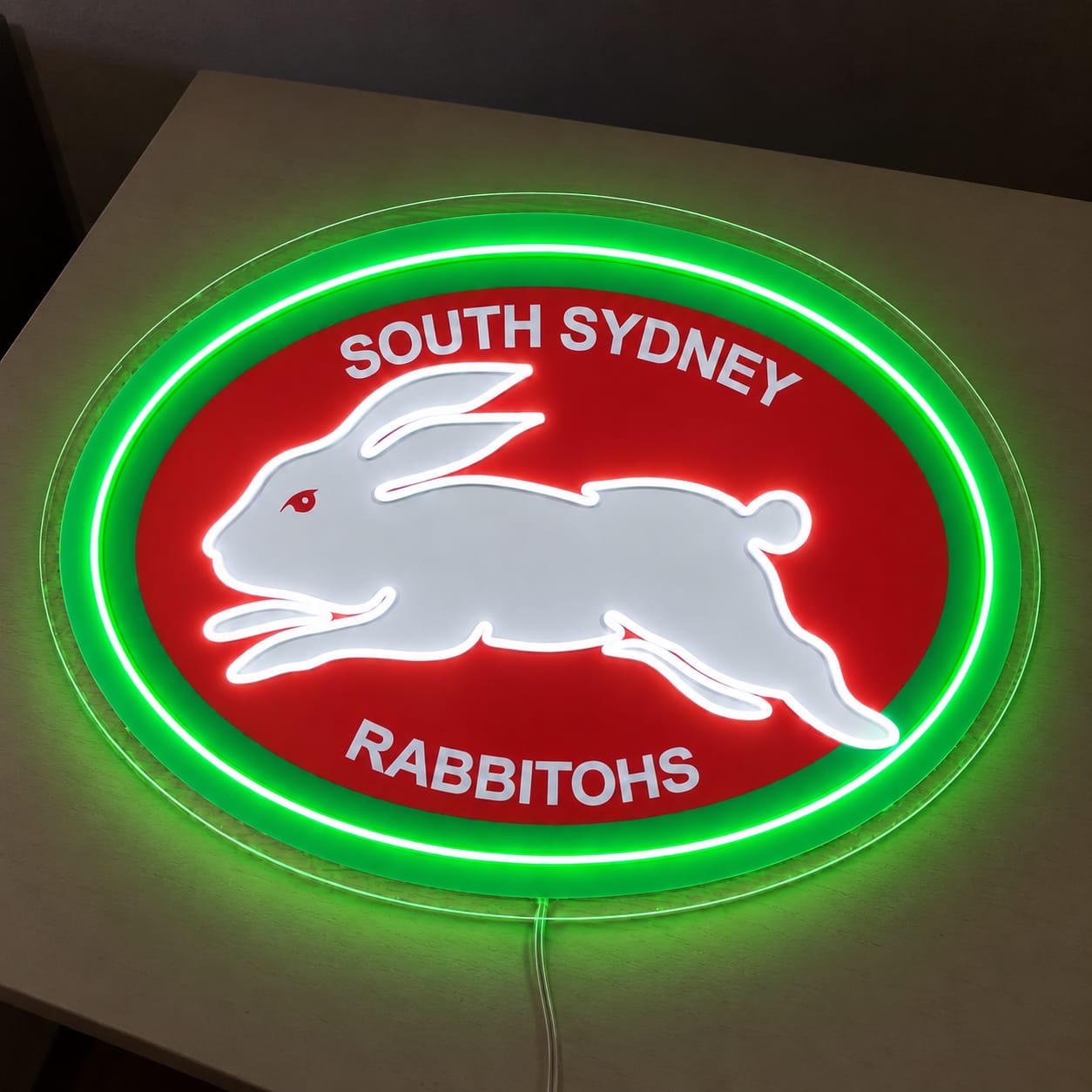 Customer photo review of South Sydney Rabbitohs Neon Sign