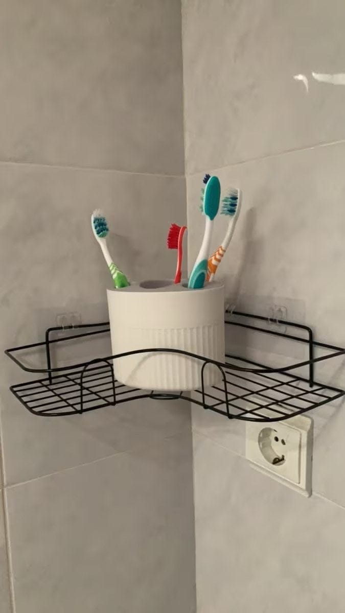 Customer photo review of EckoShelf | Duschablage Ecke ohne Bohren