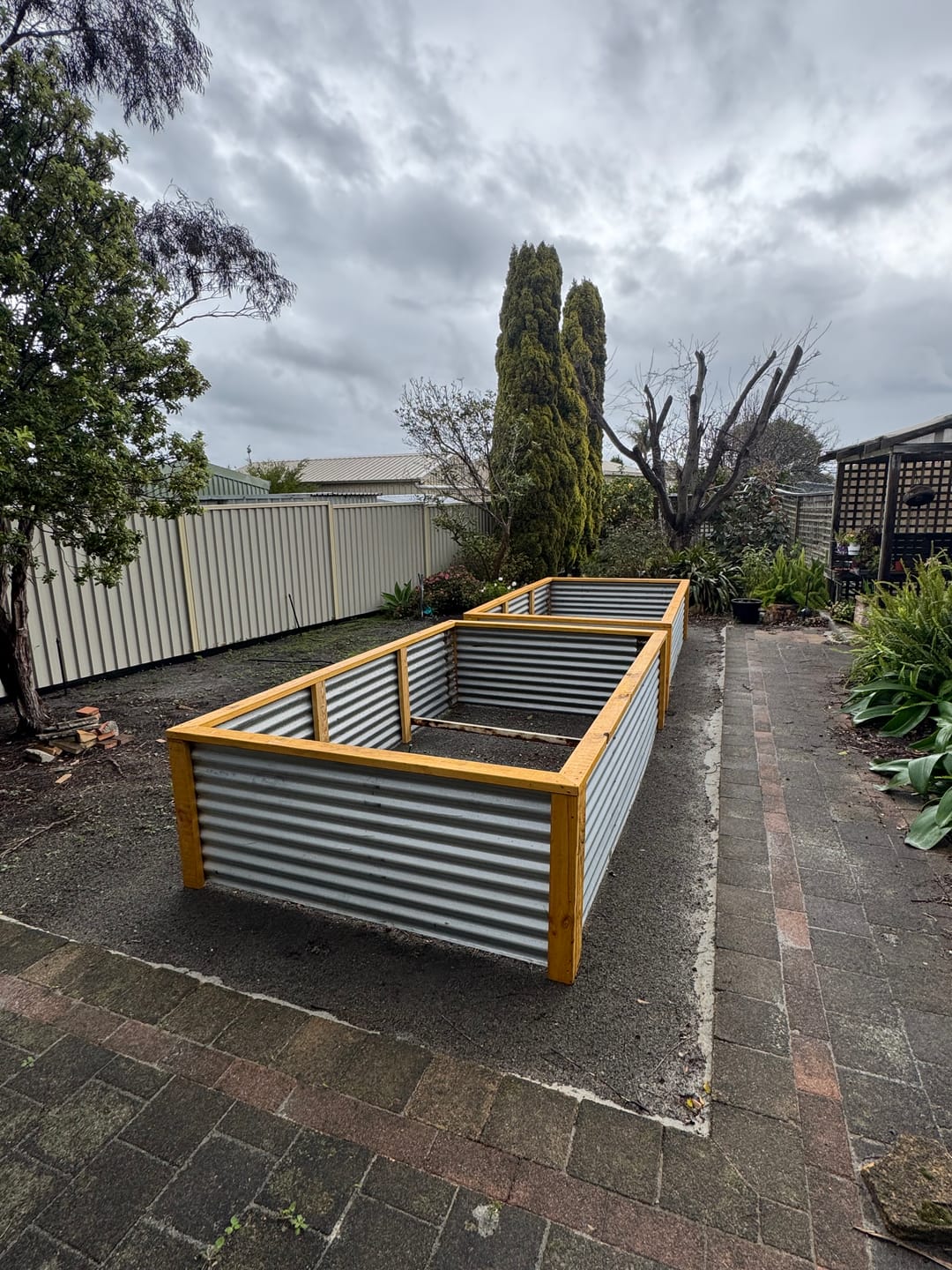 Customer photo review of Raised garden beds