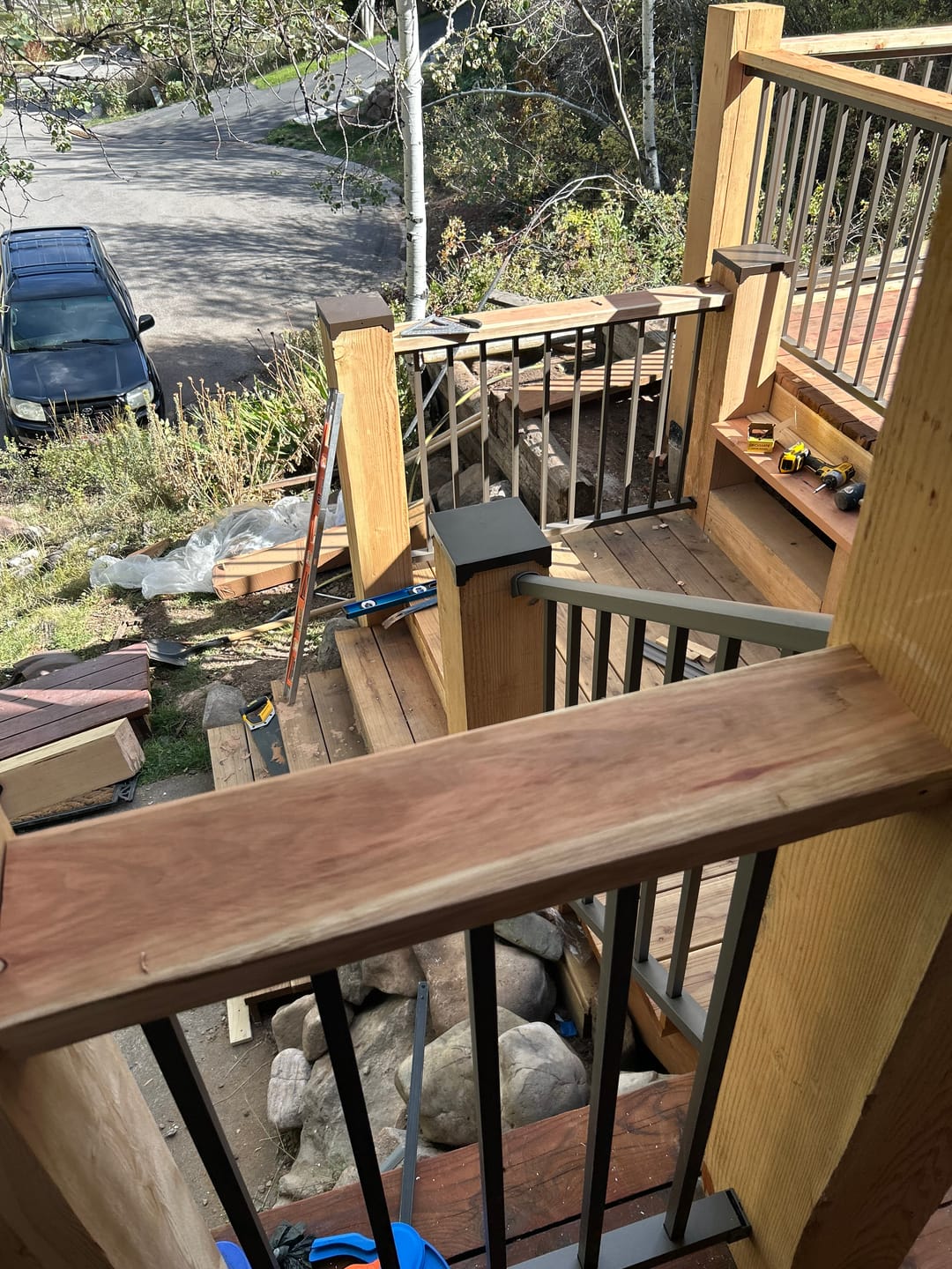 Customer photo review of Custom Sized Steel Post Cap (7.5-12 Inch Variations)