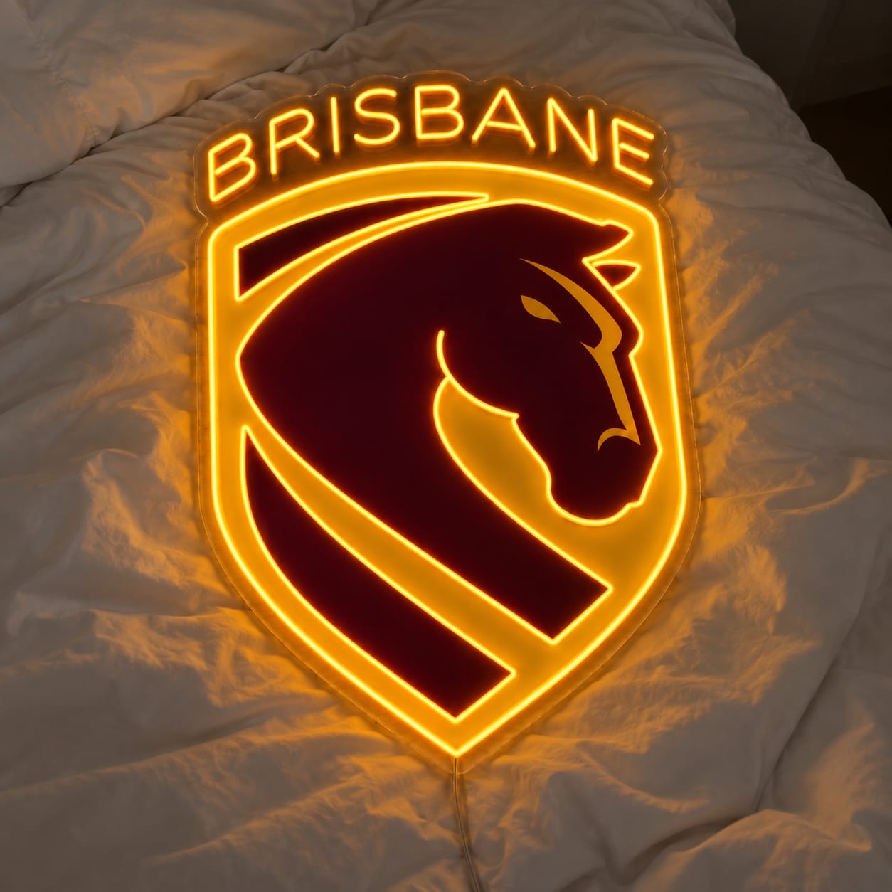 Customer photo review of Brisbane Broncos Neon Sign