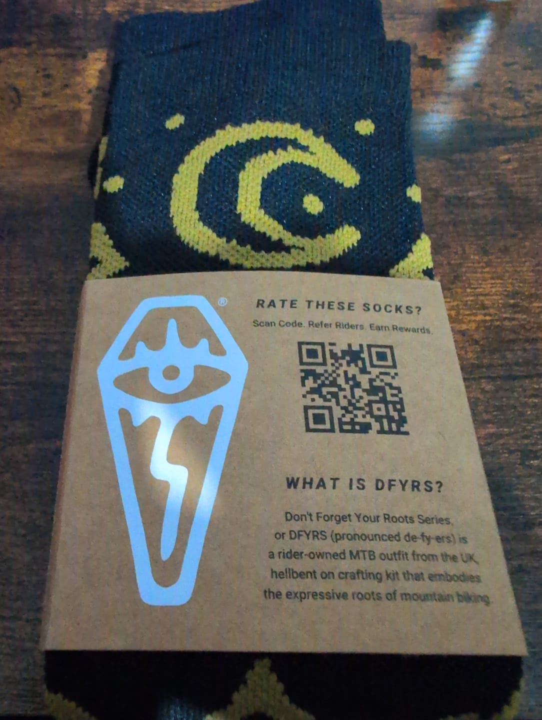 Customer photo review of Lucky Dip | Compression Shred Socks