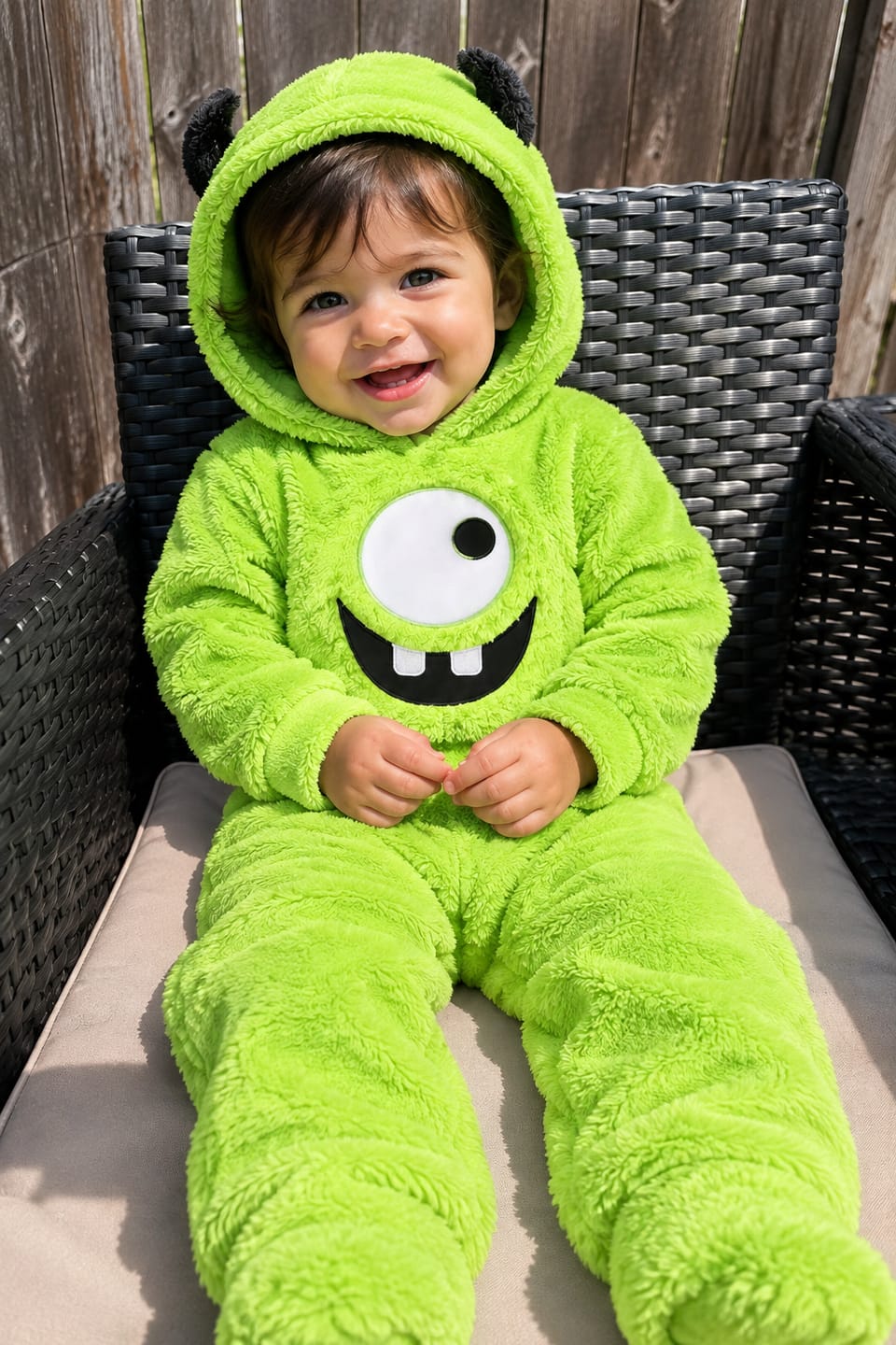 Customer photo review of CozyCuties™ Baby & Toddler Monster Jumpsuit