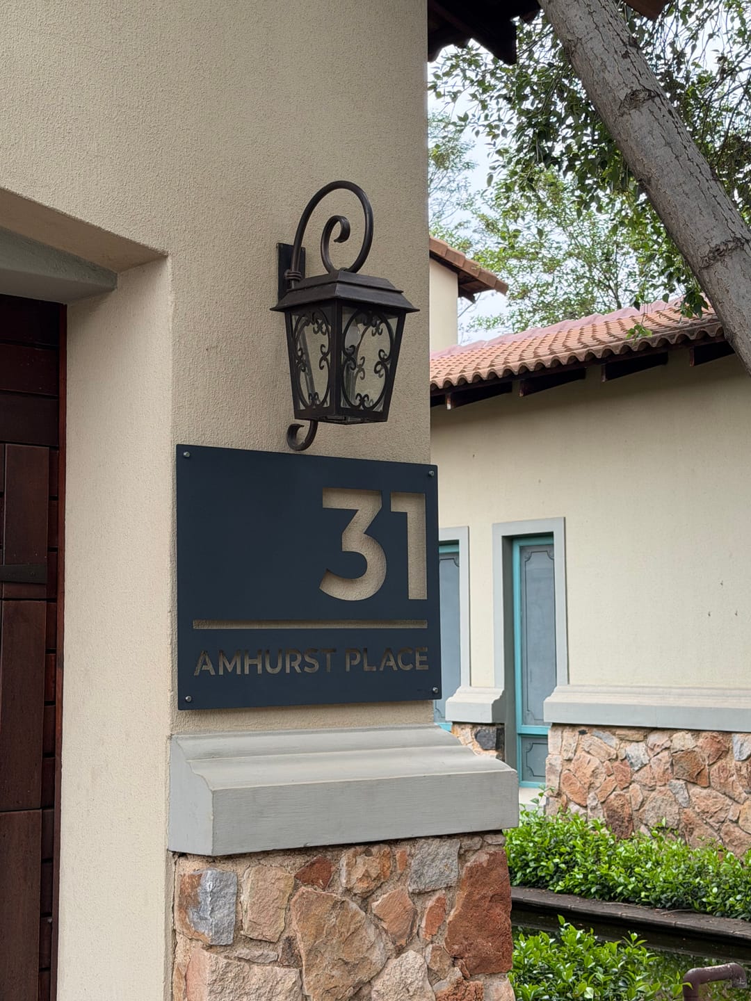 Customer photo review of The Urban Metal House Number