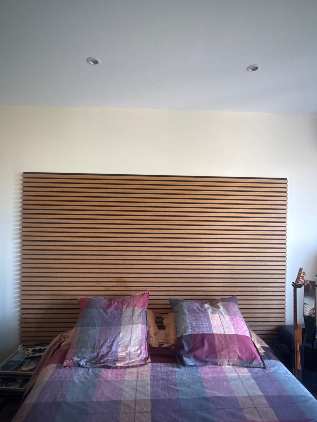 Customer photo review of Panneau acoustique en bois | Chêne Rustique | De première qualité