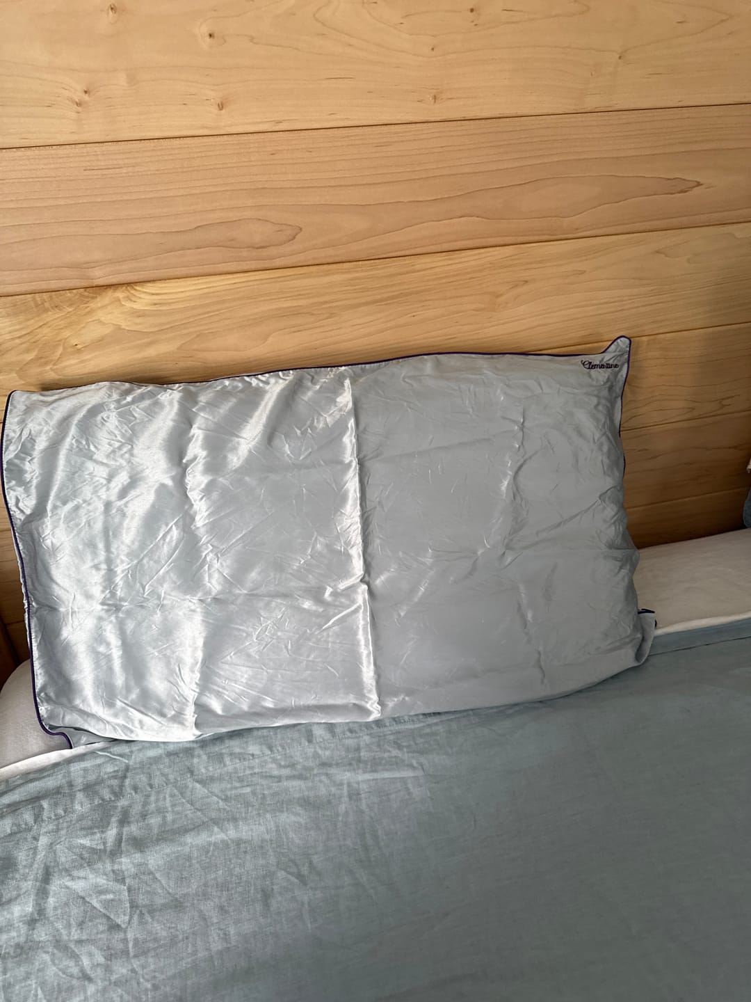 Customer photo review of Organic Silk Pillowcase