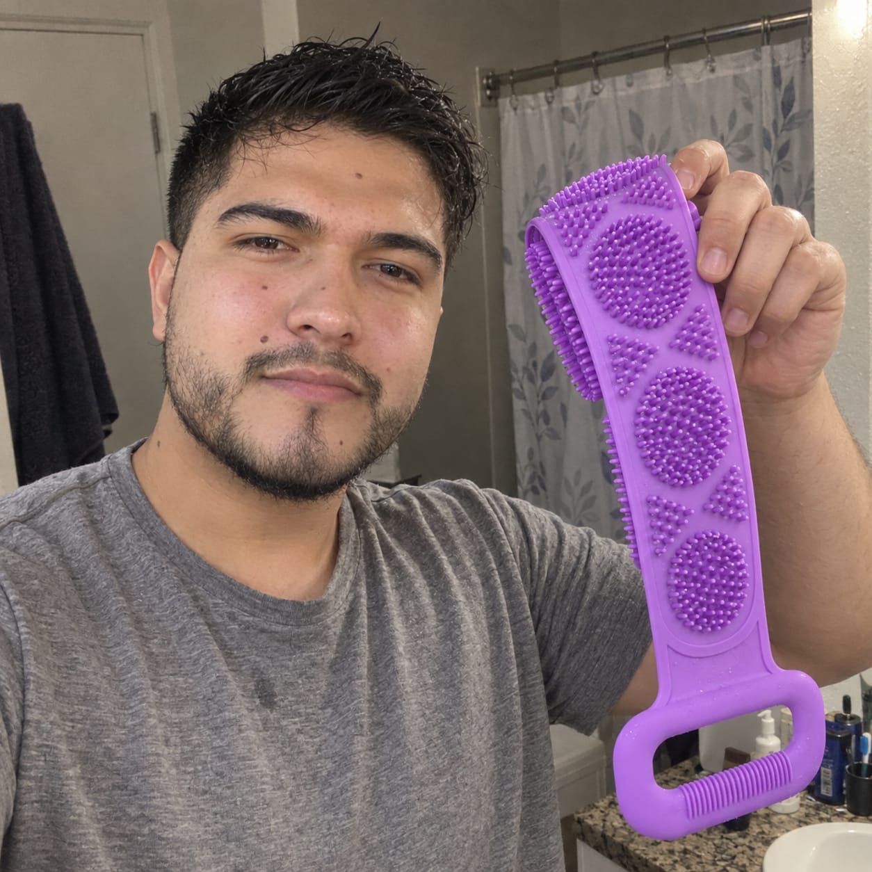 Customer photo review of Silicone Back Scrubber