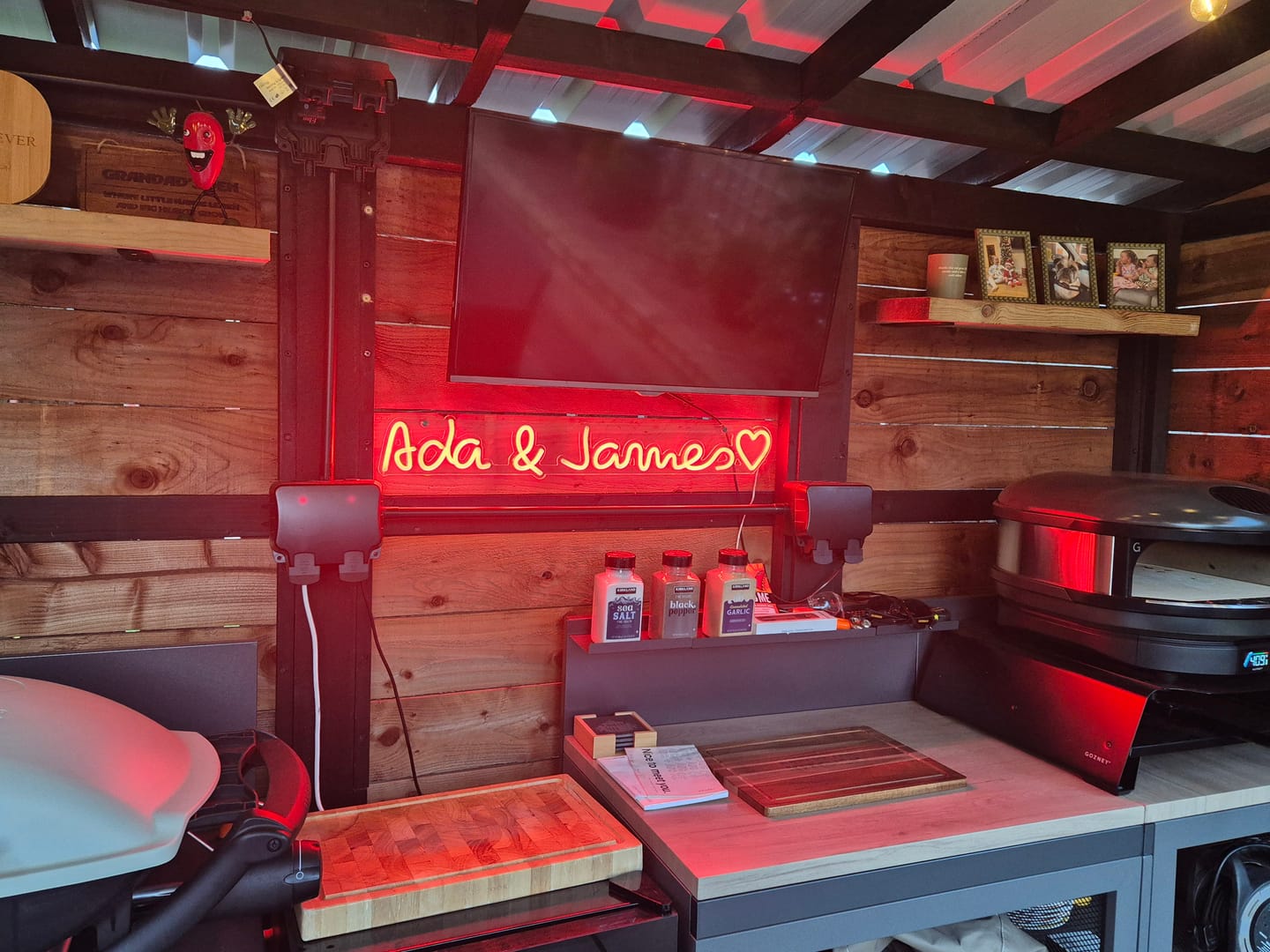 Customer photo review of Custom Neon: Ada & James