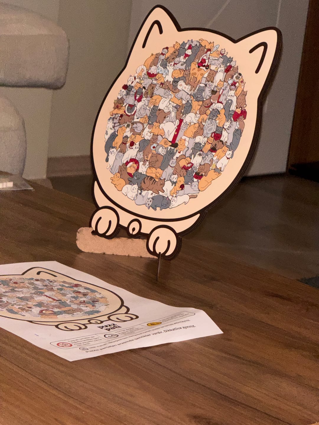 Customer photo review of PuzzPati® Ahşap Kedi Puzzle