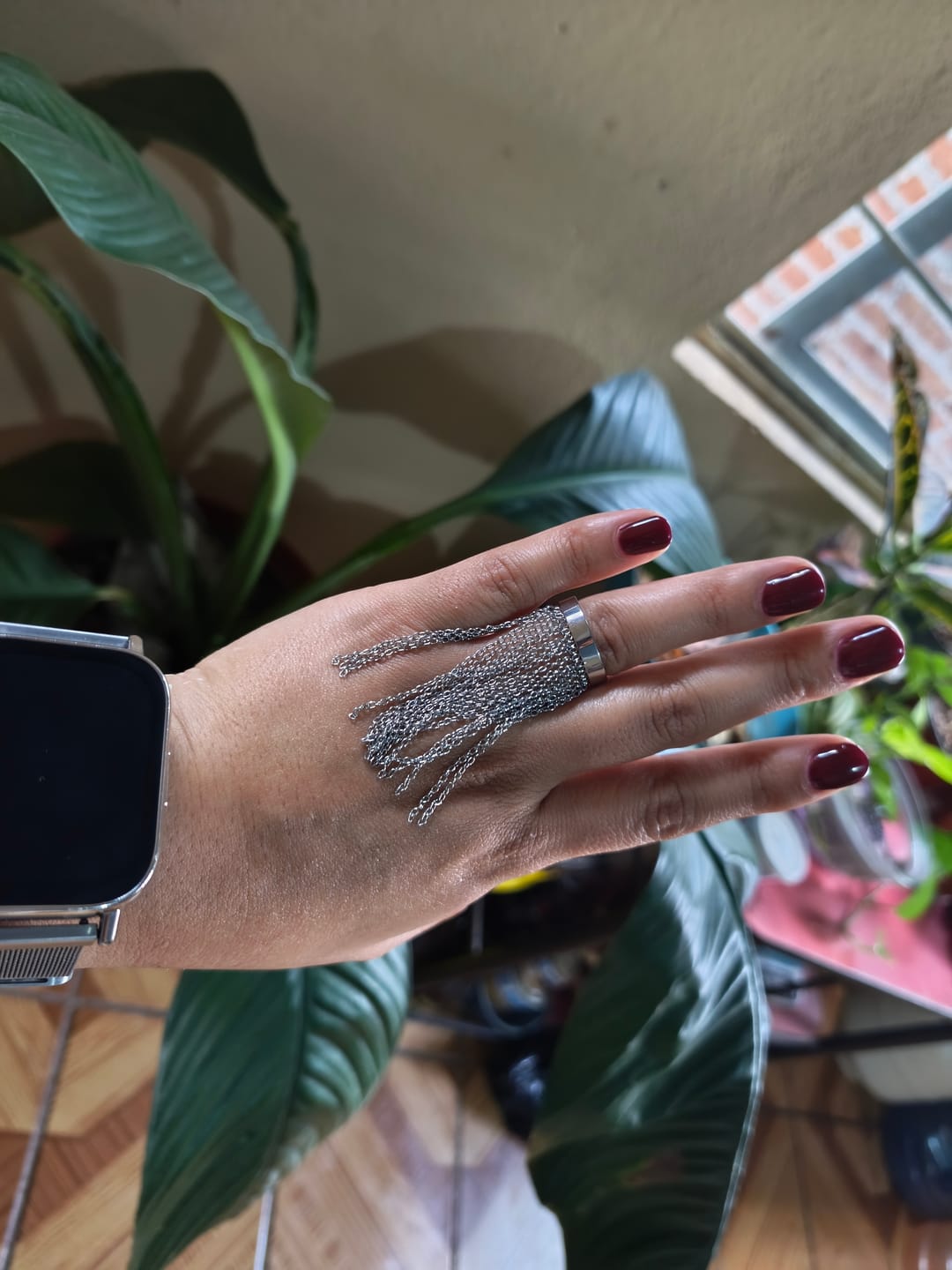 Customer photo review of Anillo Gina Plata