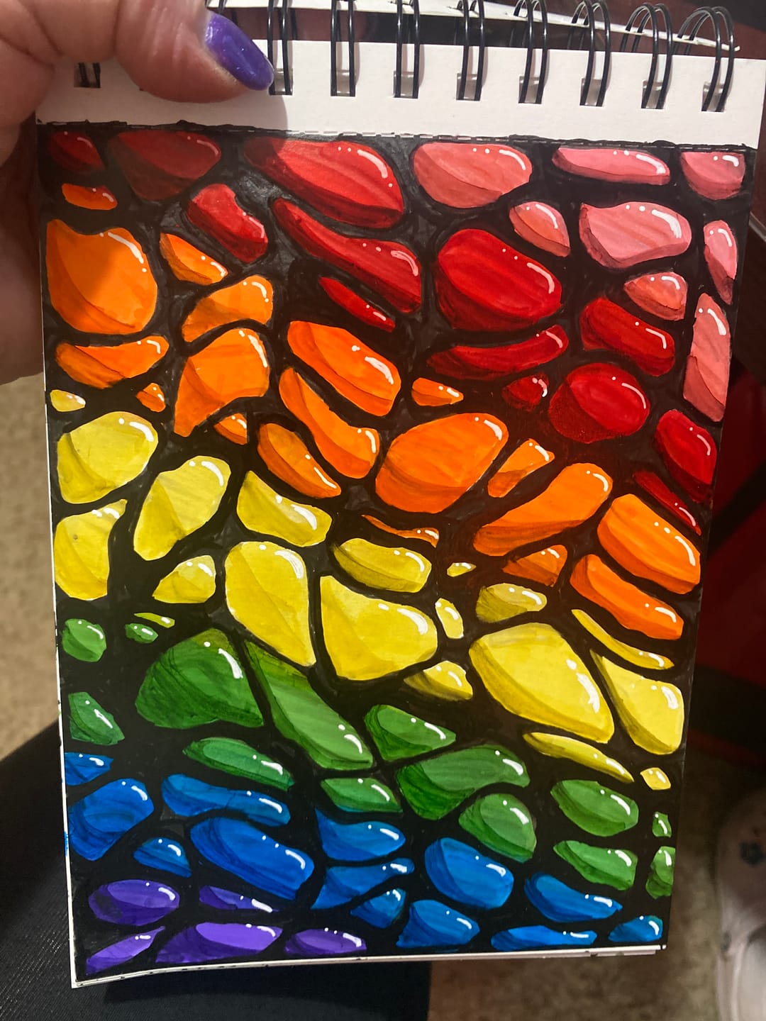 Customer photo review of Ohuhu x Jade Summer Alcohol Markers & Coloring Book Set, 47 Colors + 1 Colorless Blender, Honolulu B, Brush & Fine Dual Tips