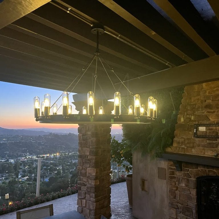 Customer photo review of Kamino Vintage Round Chandelier
