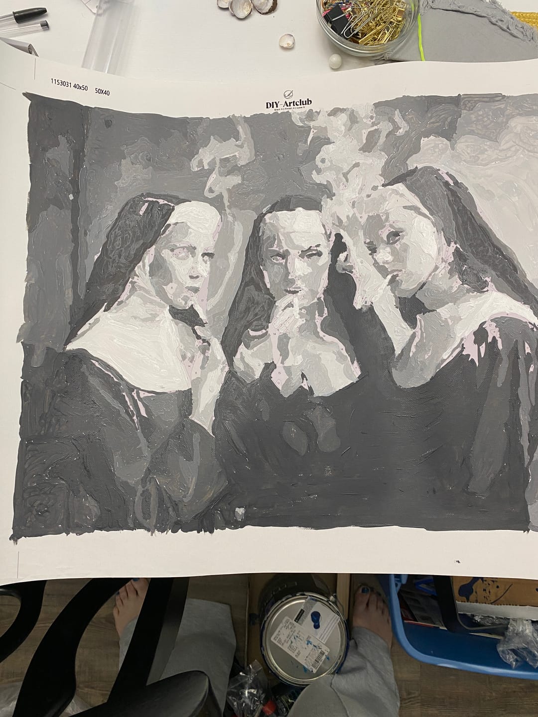 Customer photo review of Surprise Painting | Paint by Numbers