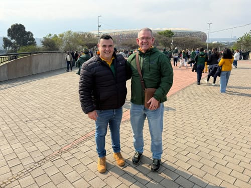 Customer photo review of Springboks Rain Jacket Green