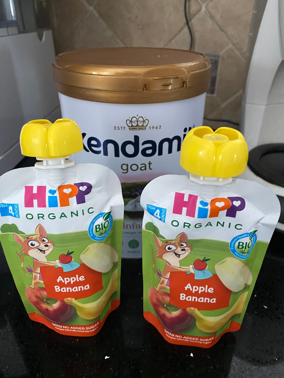 Customer photo review of HiPP Organic Apple Banana Puree 100g