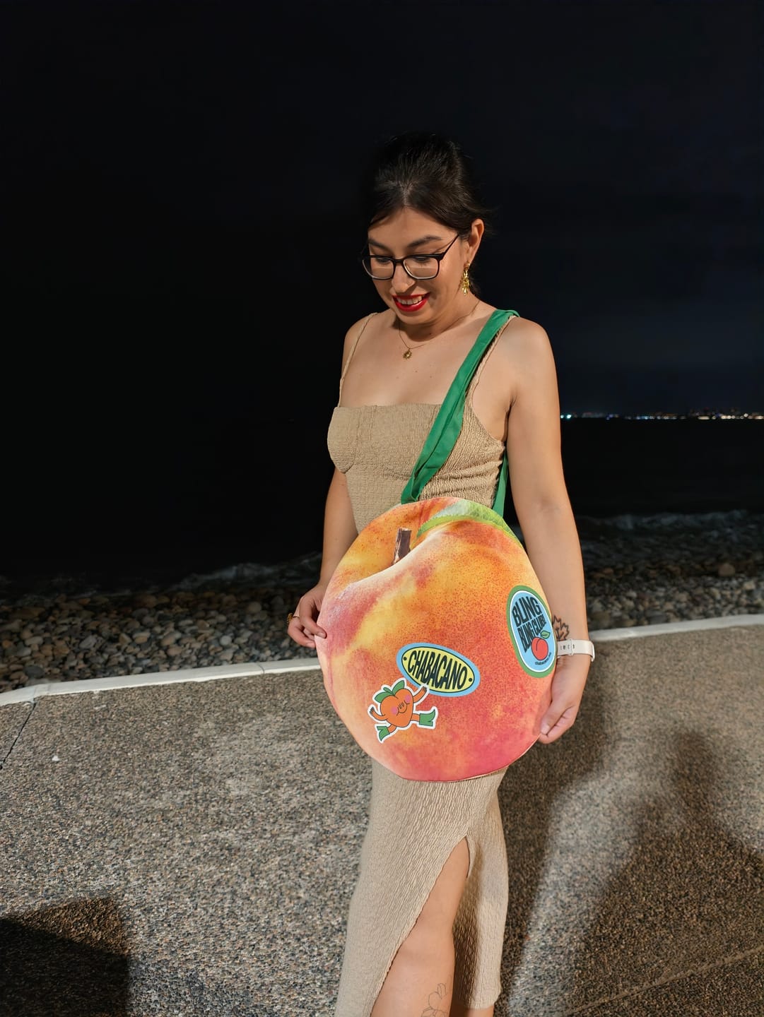 Customer photo review of The Apricot Bag