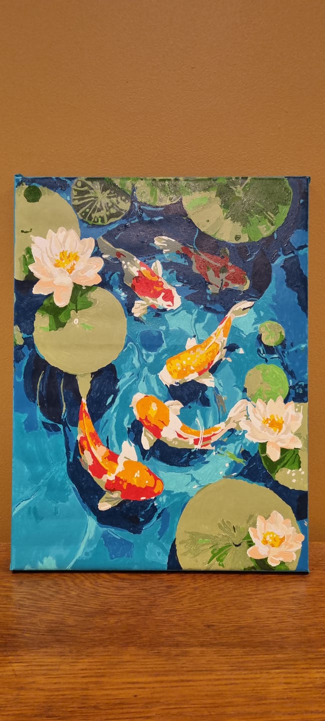 Customer photo review of Surprise Painting | Paint by Numbers