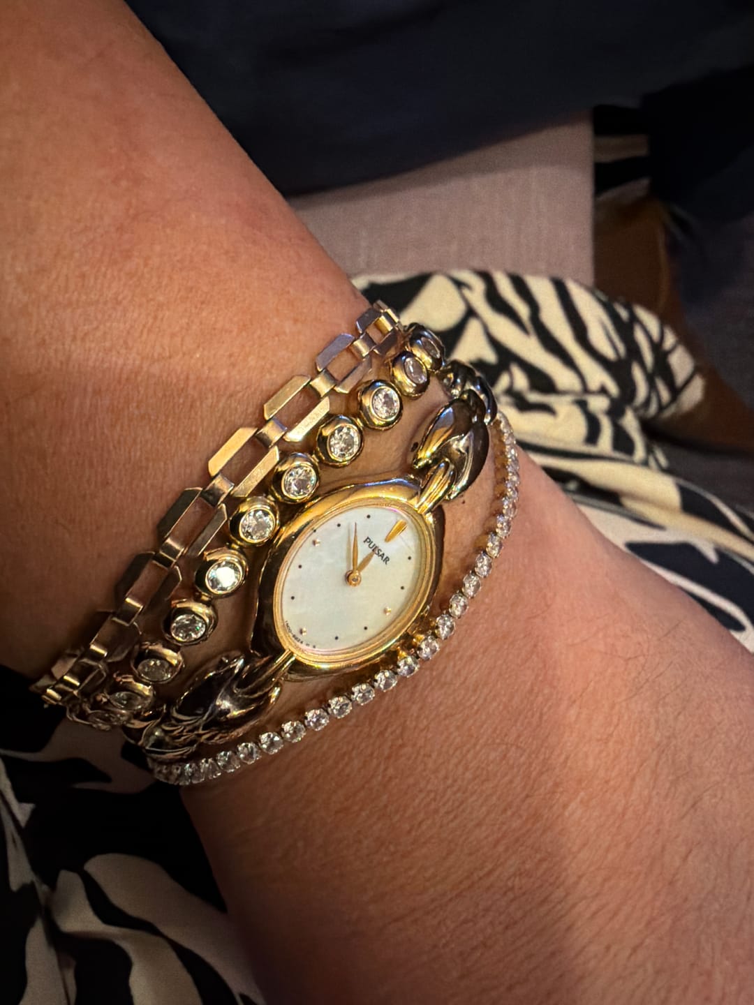Customer photo review of Classic Bezel Tennis Bracelet