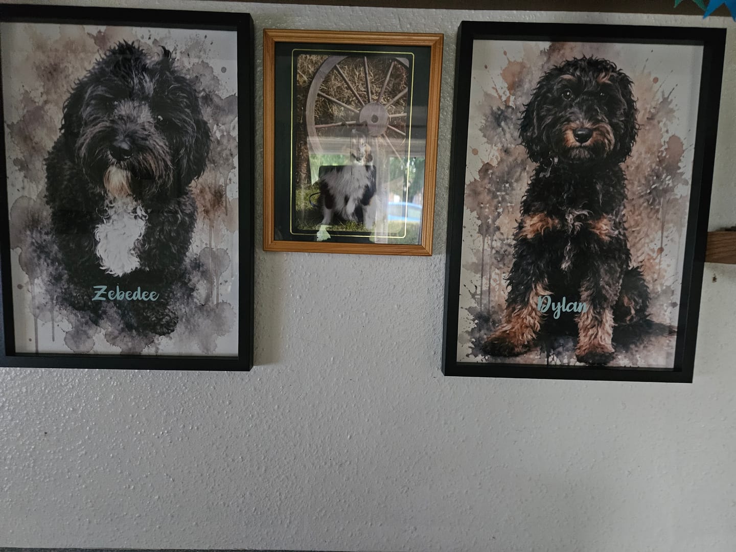 Customer photo review of Watercolour Realistic Portrait - Personalised Poster