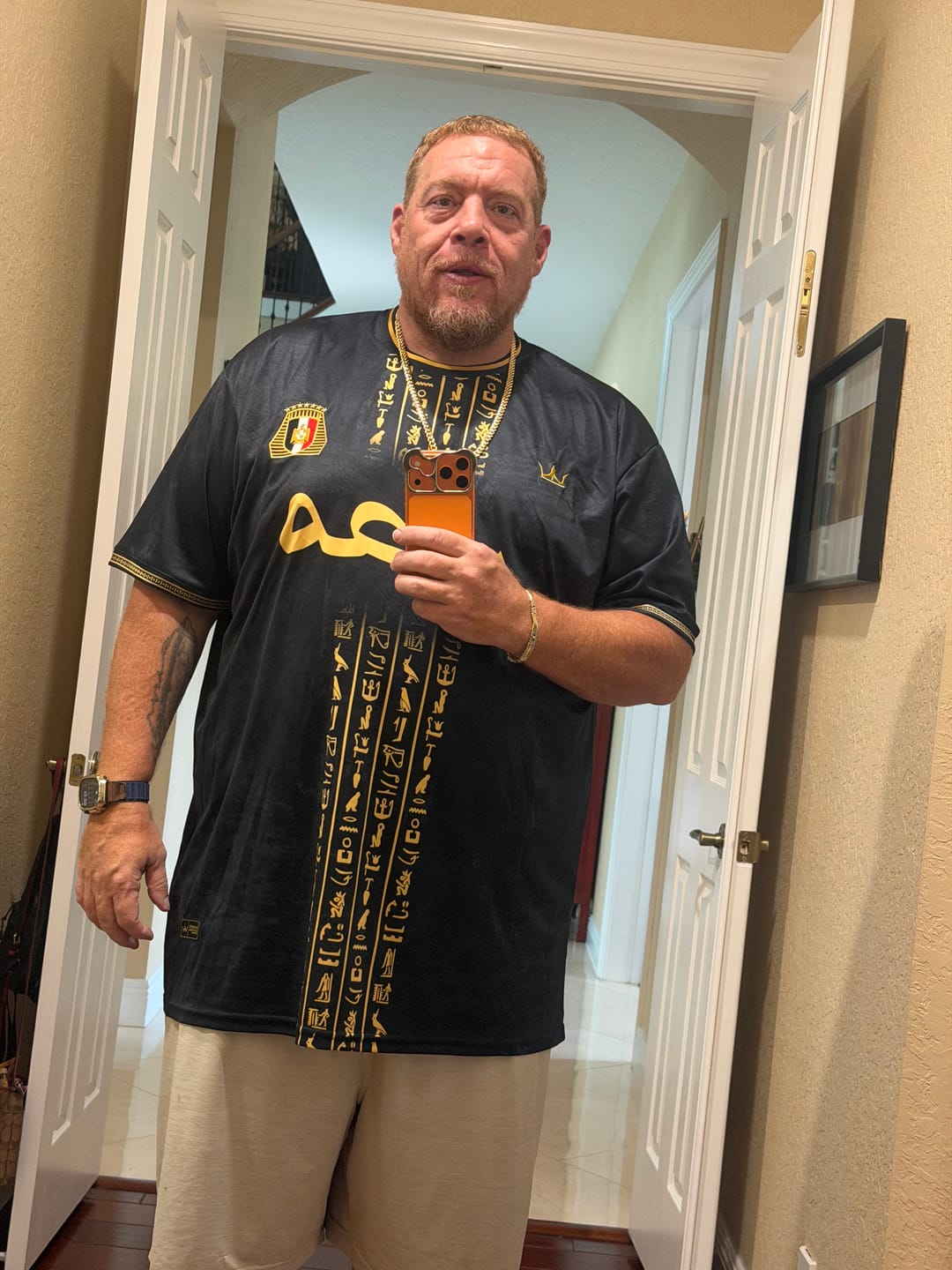 Customer photo review of Egypt Heritage Custom Football Jersey