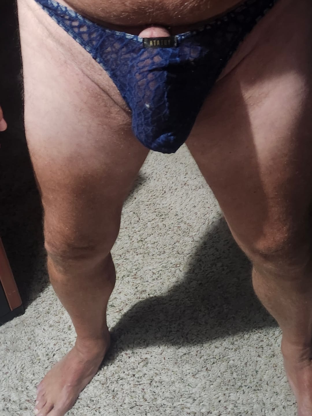 Customer photo review of Men's Breathable Mesh Thongs