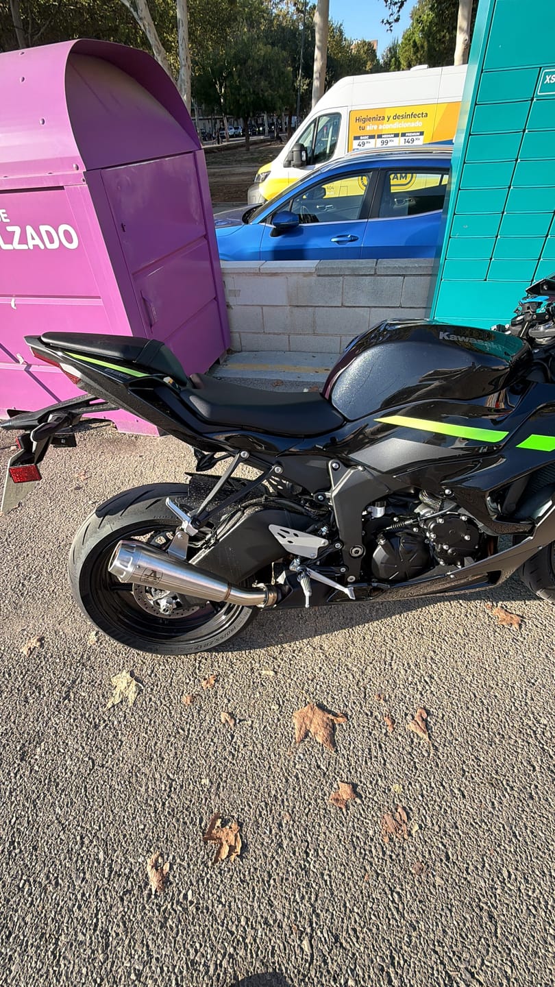 Customer photo review of Tramo Final Slip-On Kawasaki ZX-6R (2024-2026) Acero Inoxidable