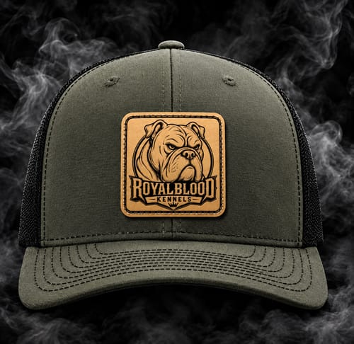 Customer photo review of Premium Custom Leather Patch Hats (Wholesale)