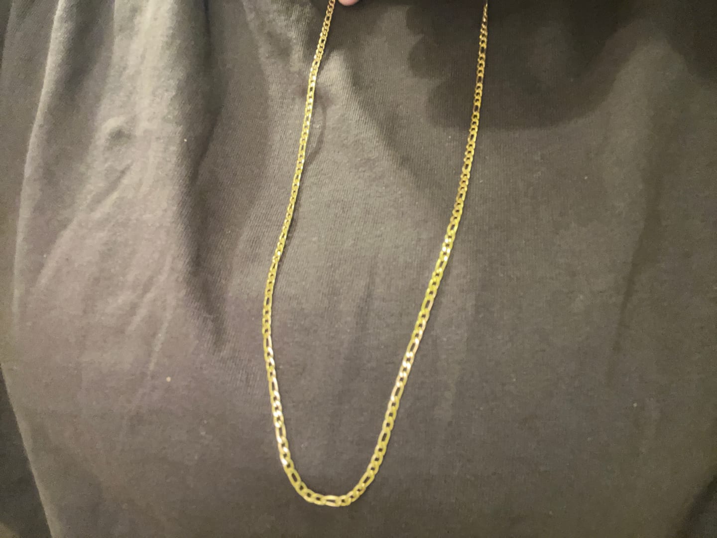 Customer photo review of Figaro Chain Necklace - 3mm