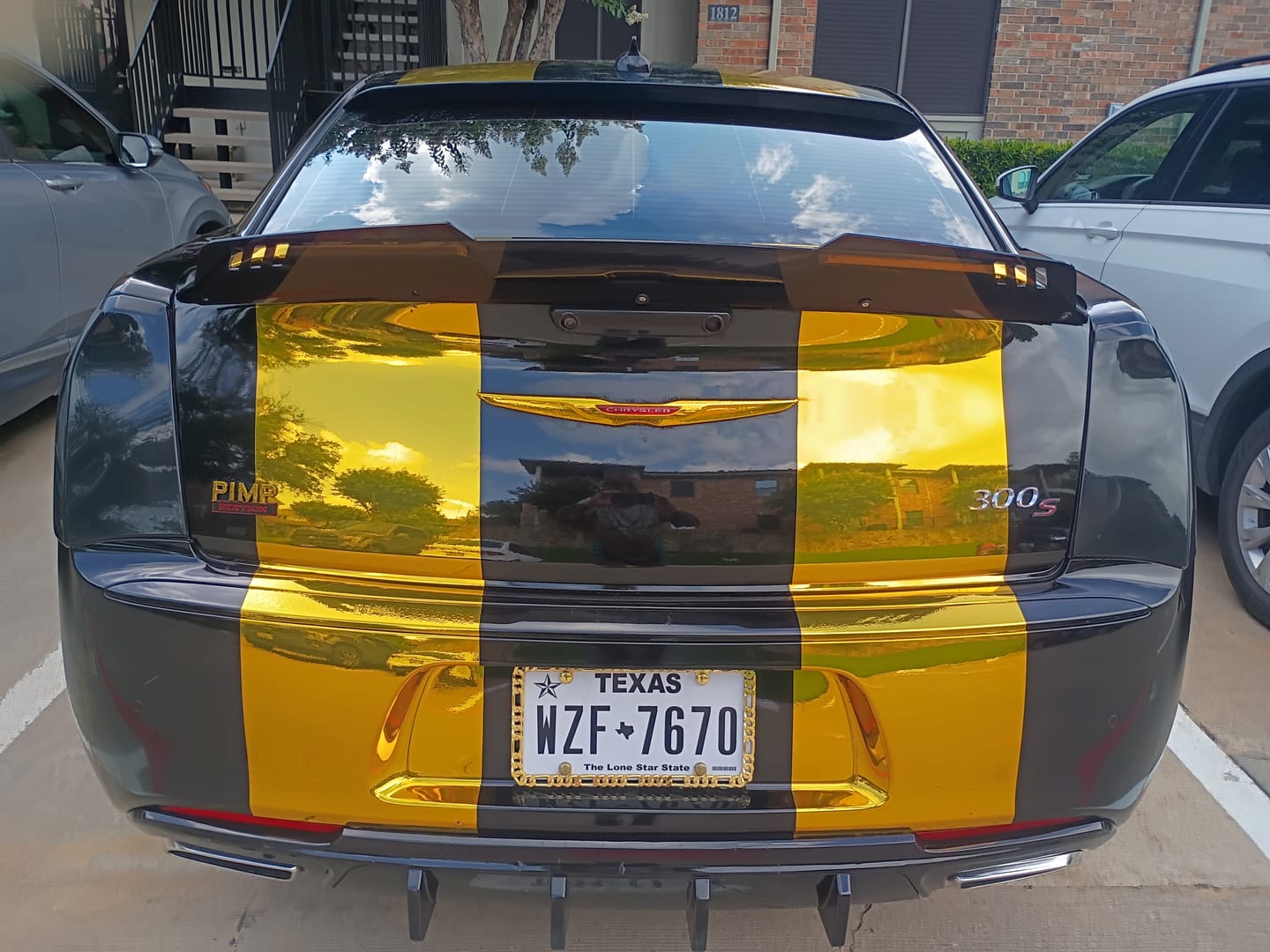 Customer photo review of Mirror Chrome Gold Vinyl Wrap