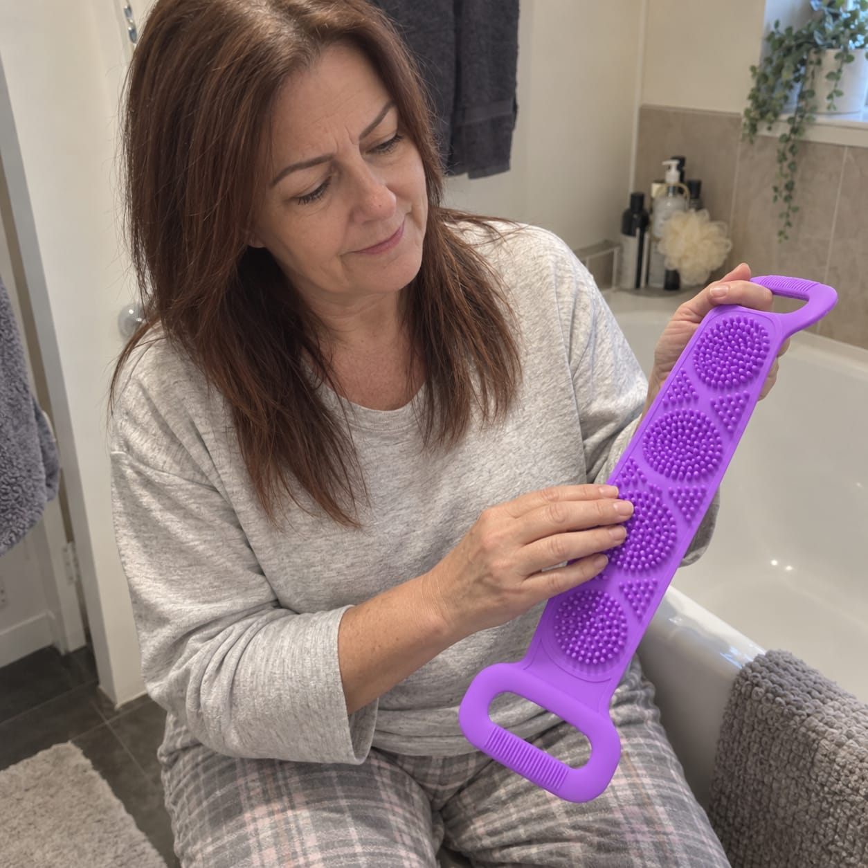 Customer photo review of Silicone Back Scrubber