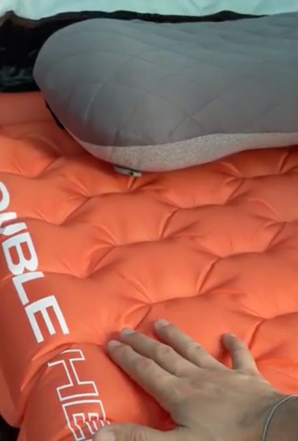 Customer photo review of Double Helix Sleeping Pad