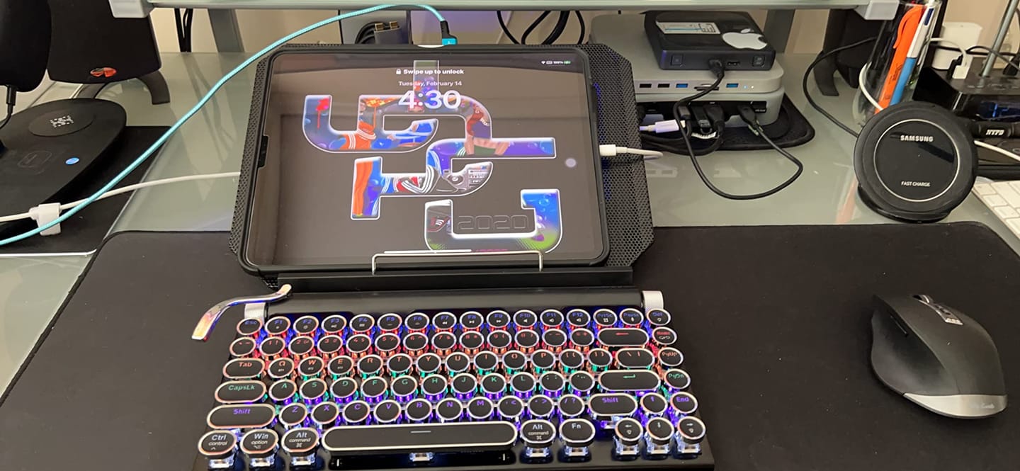 Customer photo review of TW1867 Retro typewriter keyboard black