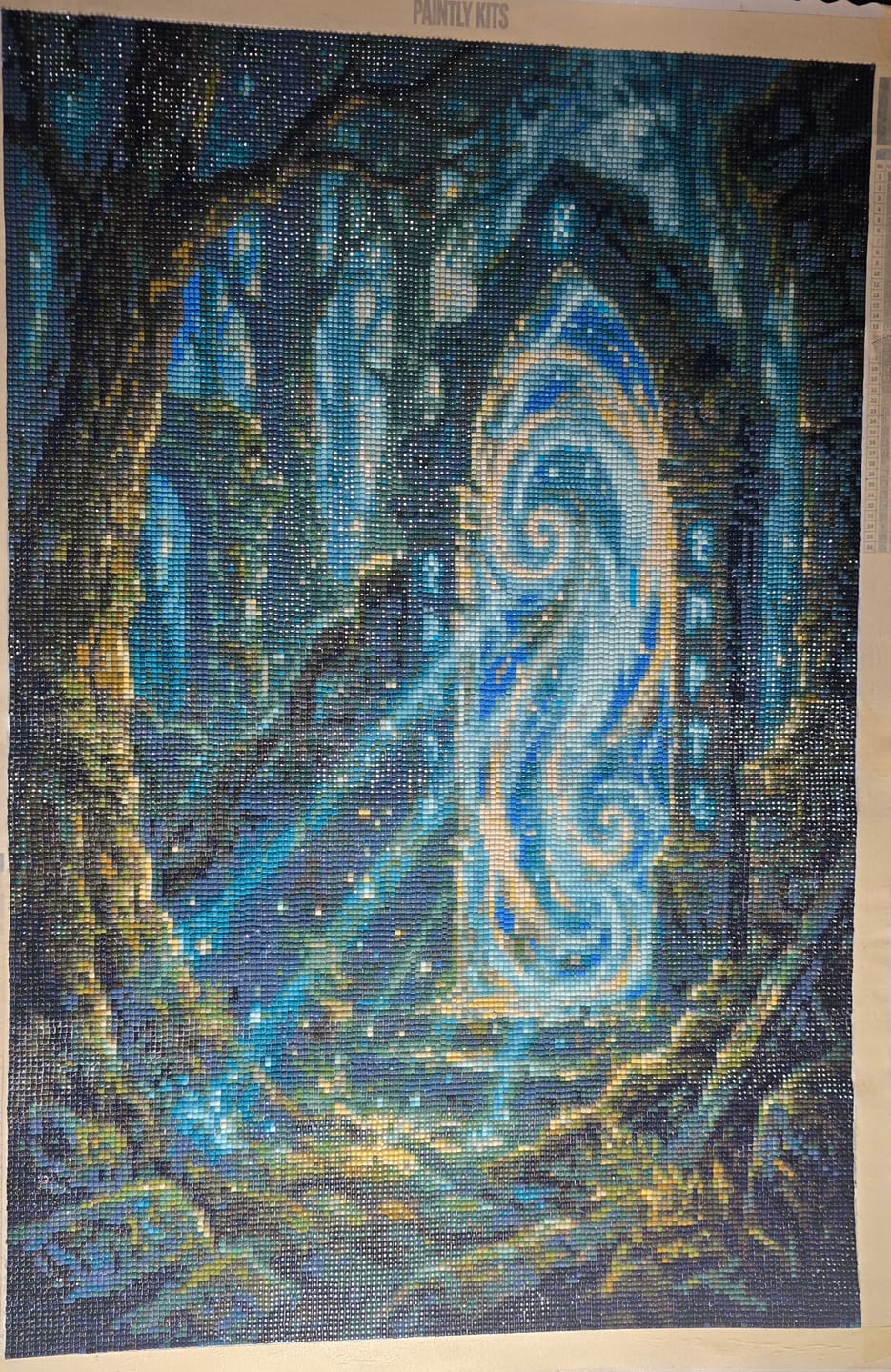 Customer photo review of Magical Portal Ancient Ruins Forest (Diamond Painting)