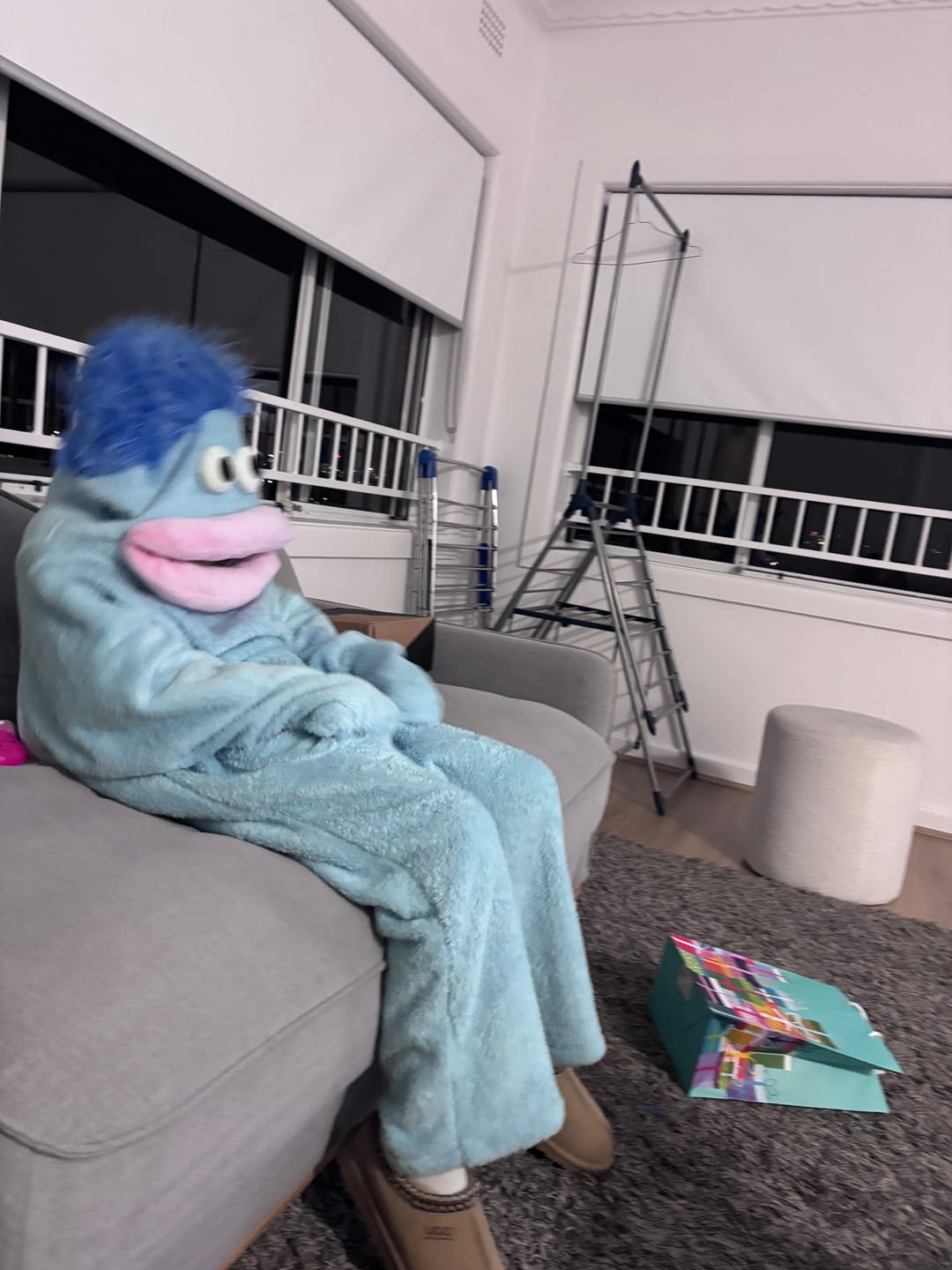 Customer photo review of Snuggo™ Monster Onesie