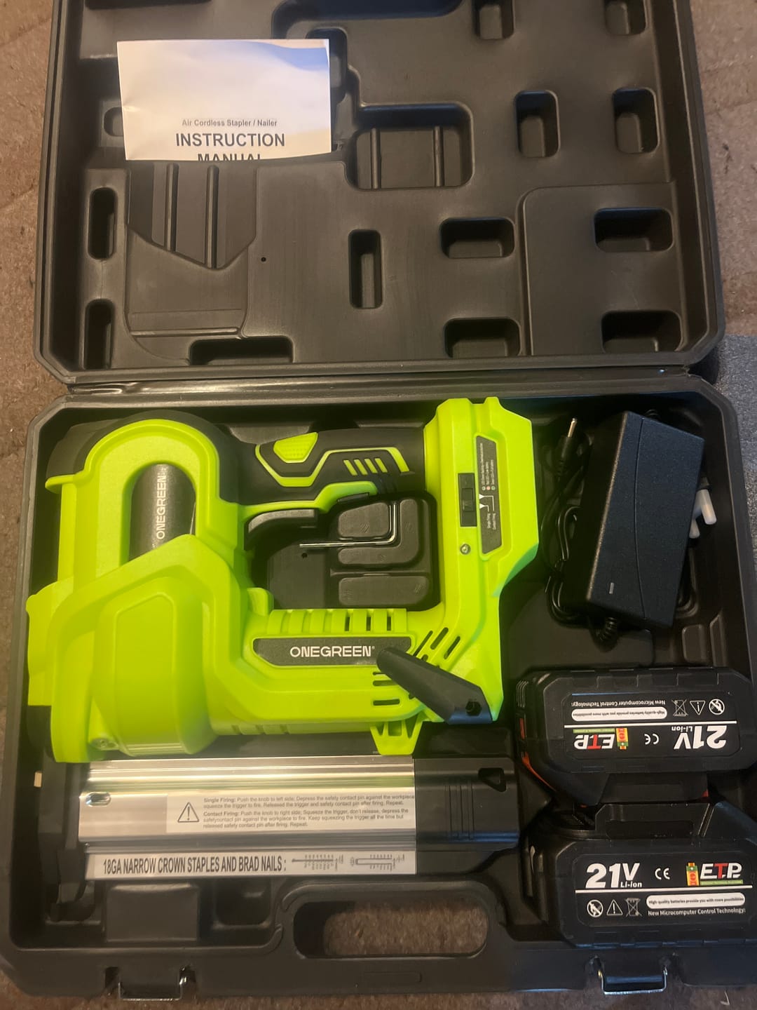 Customer photo review of YOFIDRA Brushless 2-in-1 Cordless Nailer & Staple Gun (F30/422J) - Makita 18V Battery Compatible