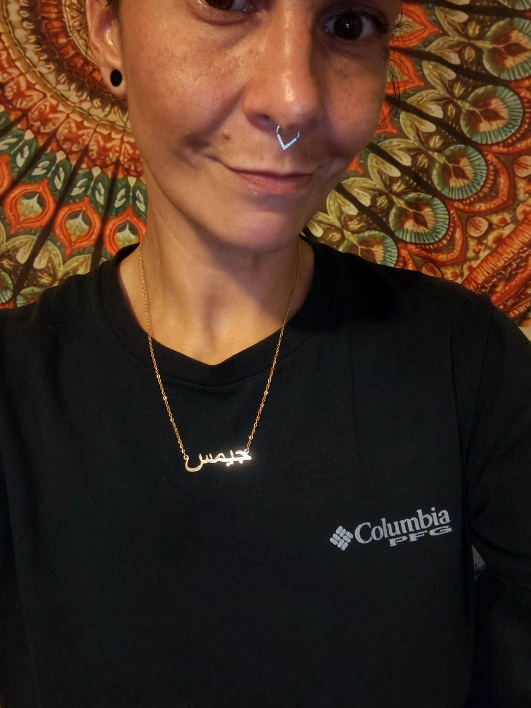 Customer photo review of Arabic Name Necklace