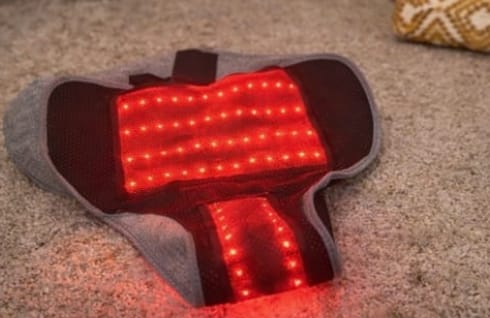 Customer photo review of Faja térmica con terapia de luz roja