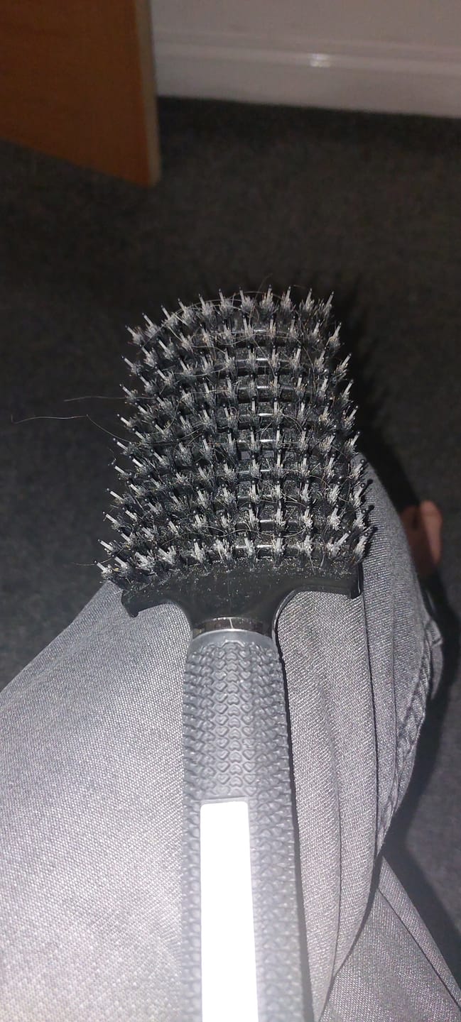 Customer photo review of ThickTails Professional Vented Boar Bristle Hair Brush
