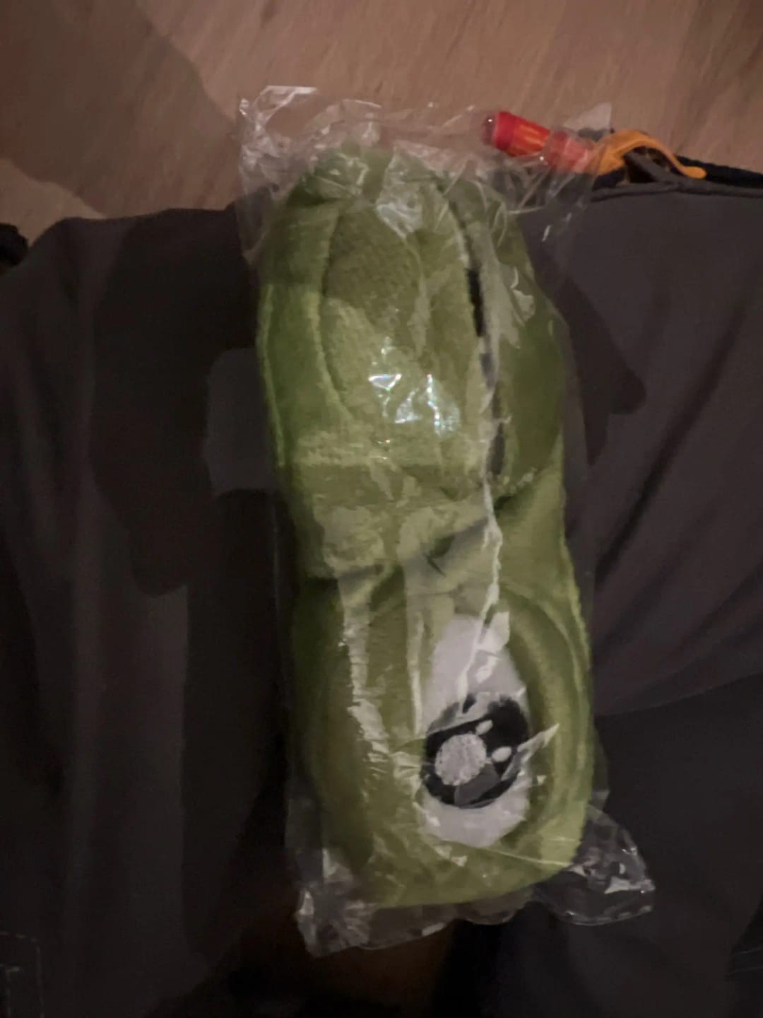 Customer photo review of Froggy's Ribbit Sleep Mask