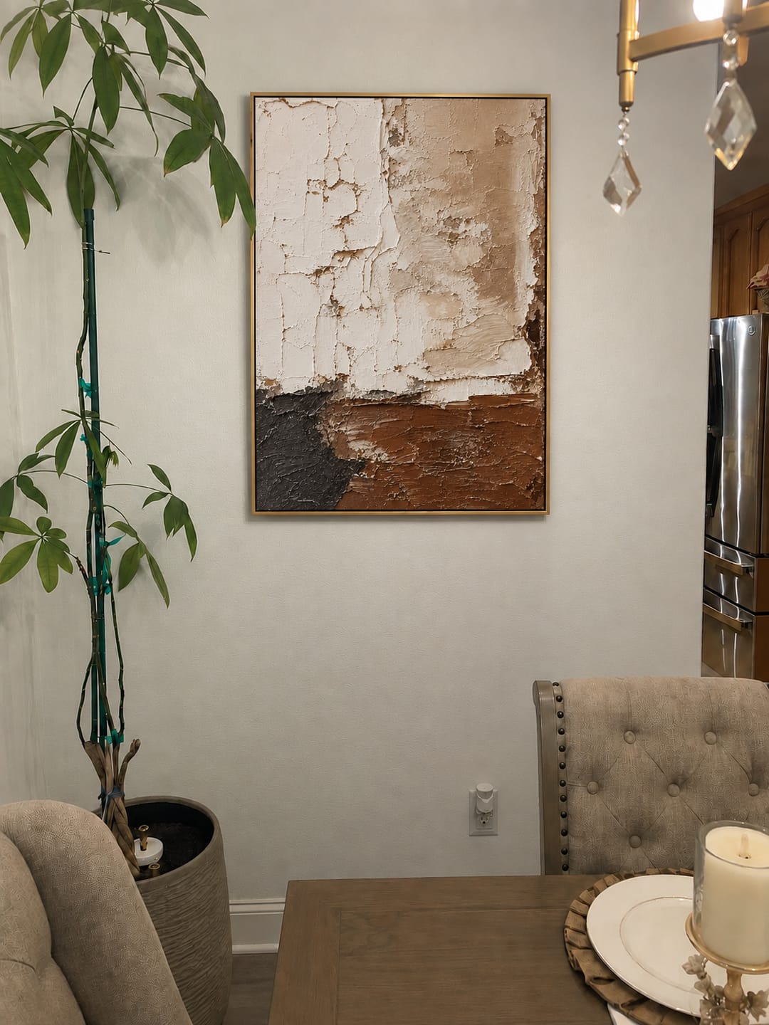 Customer photo review of Earthen Layers Wall Art