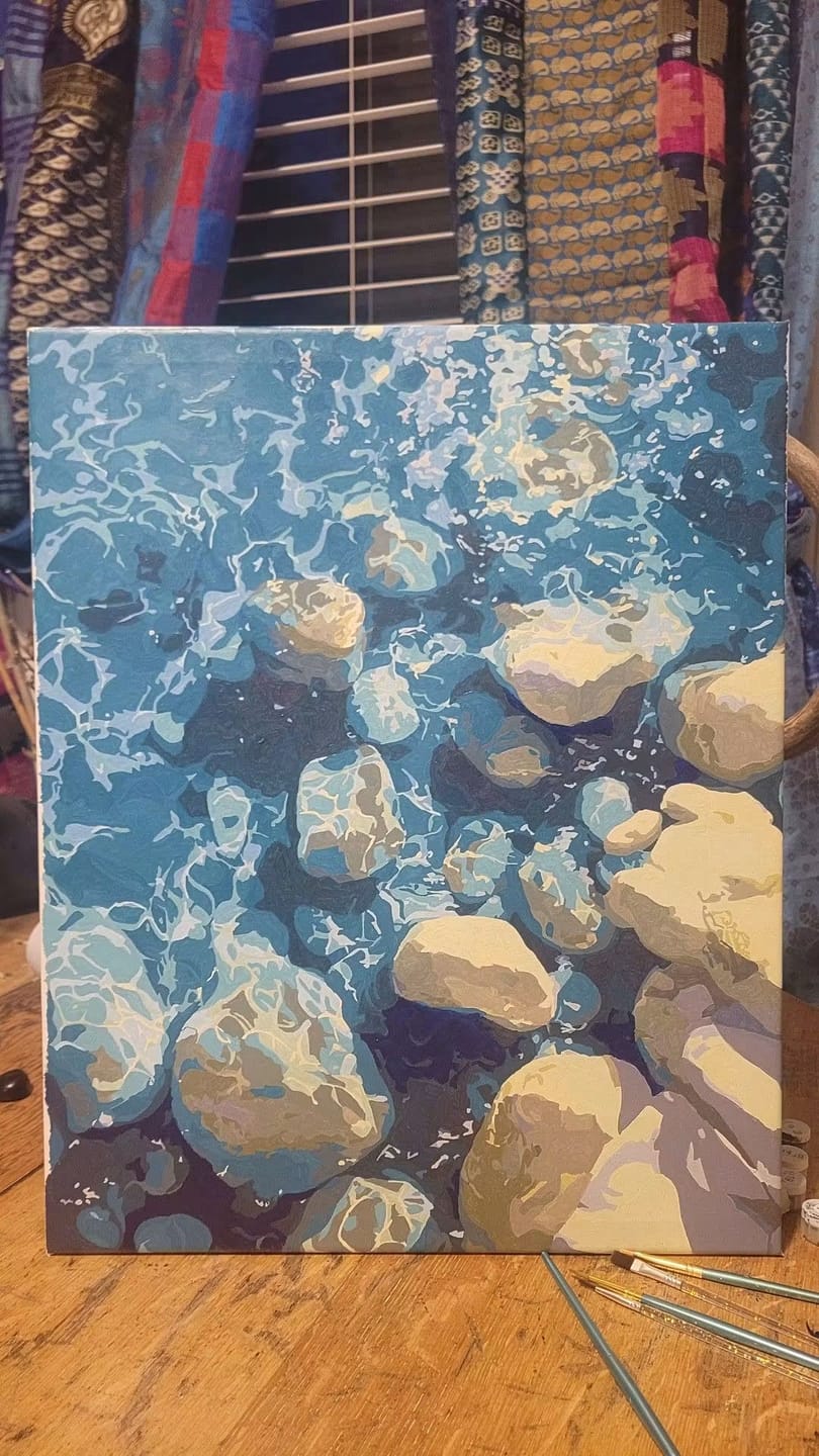 Customer photo review of Crystal Clear | Paint by Number