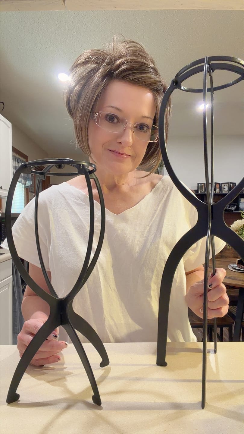 Customer photo review of WIG DRYING STAND