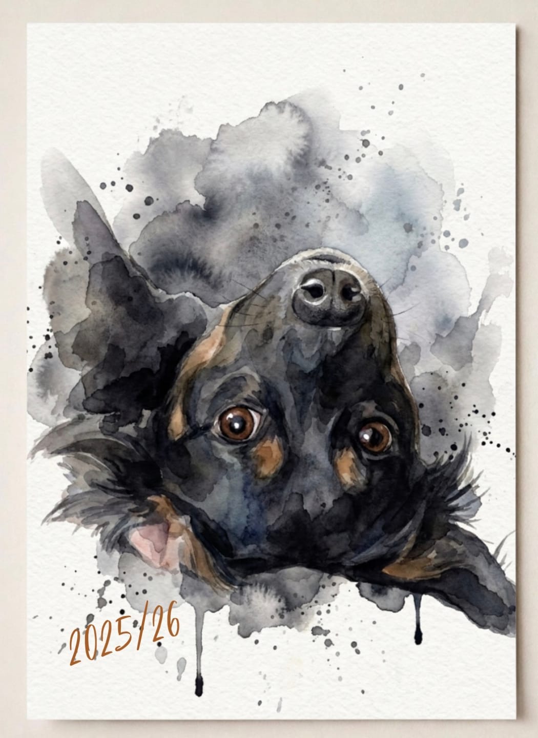 Customer photo review of Personalisiertes Hundeportrait Poster im Aquarell-Stil