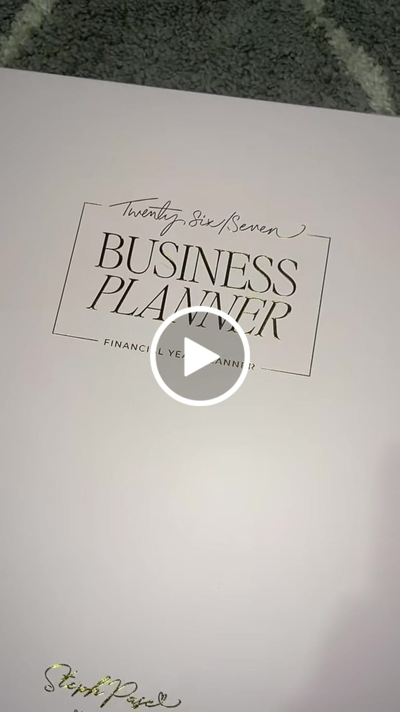 Customer video review of 2026/27 Financial Year Business Planner - Blush